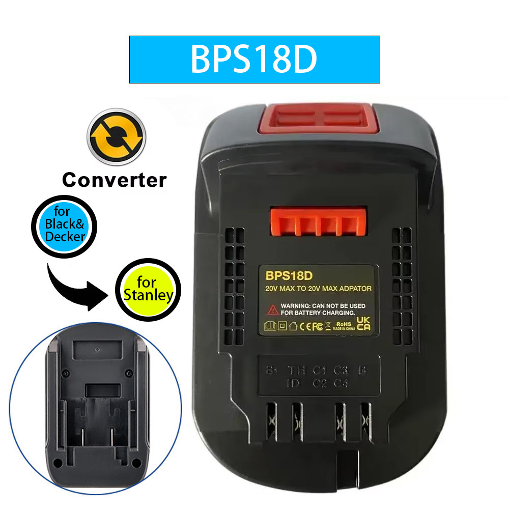 Power Tools Stanley - Adattatore BPS18D per Black & Decker