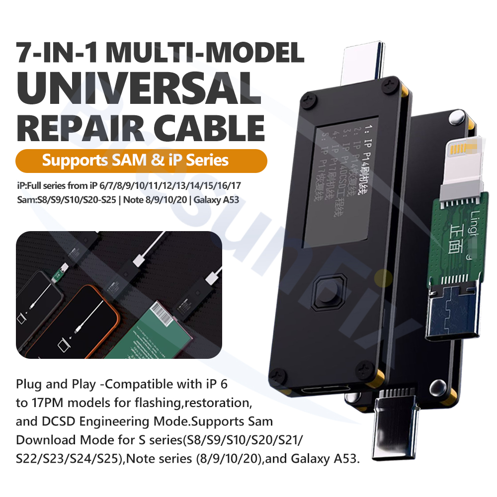 Power Tools Download - Cavo di riparazione universale multi-modello 7-in-1