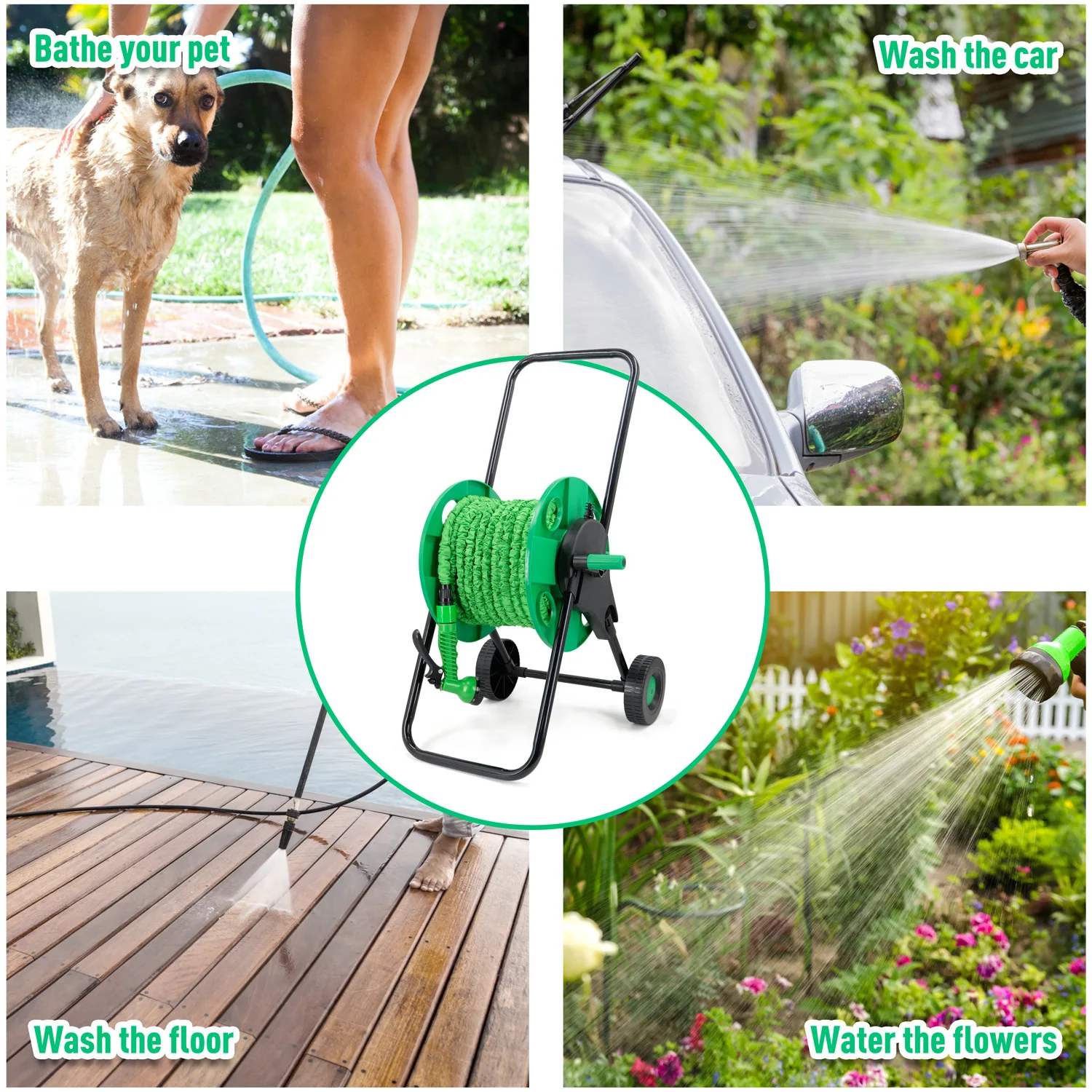 Power Tools Rack - Avvolgitubo Premium per Attrezzi da Giardino,
