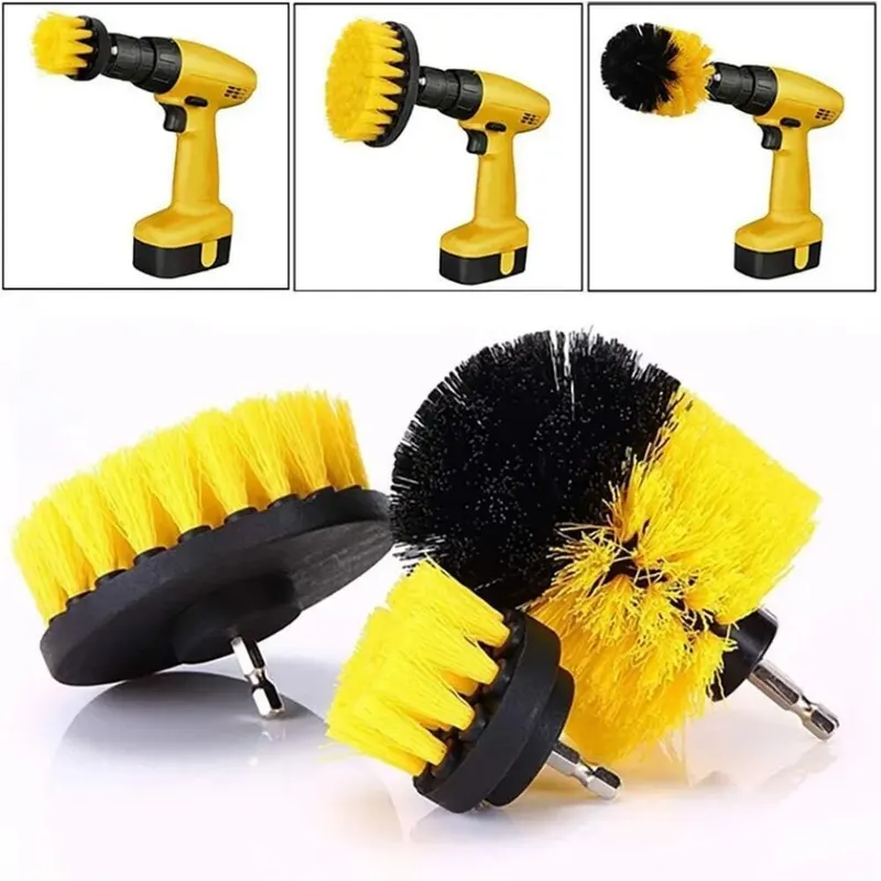 Power Tools Tool Box - Set di 3 spazzole per trapano,