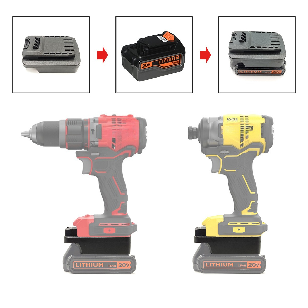 Power Tools Stanley - Adattatore per Utensili Elettrici Compatibile con