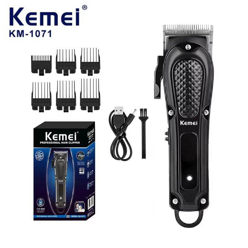 Power Xchange Tools - Kemei KM-1071 Tagliacapelli elettrico UBS Ricaricabile
