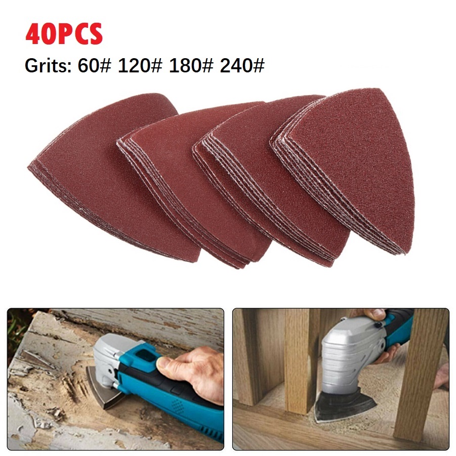 Power Tools Aldi - 40 pz 80mm Triangolo di Ossido
