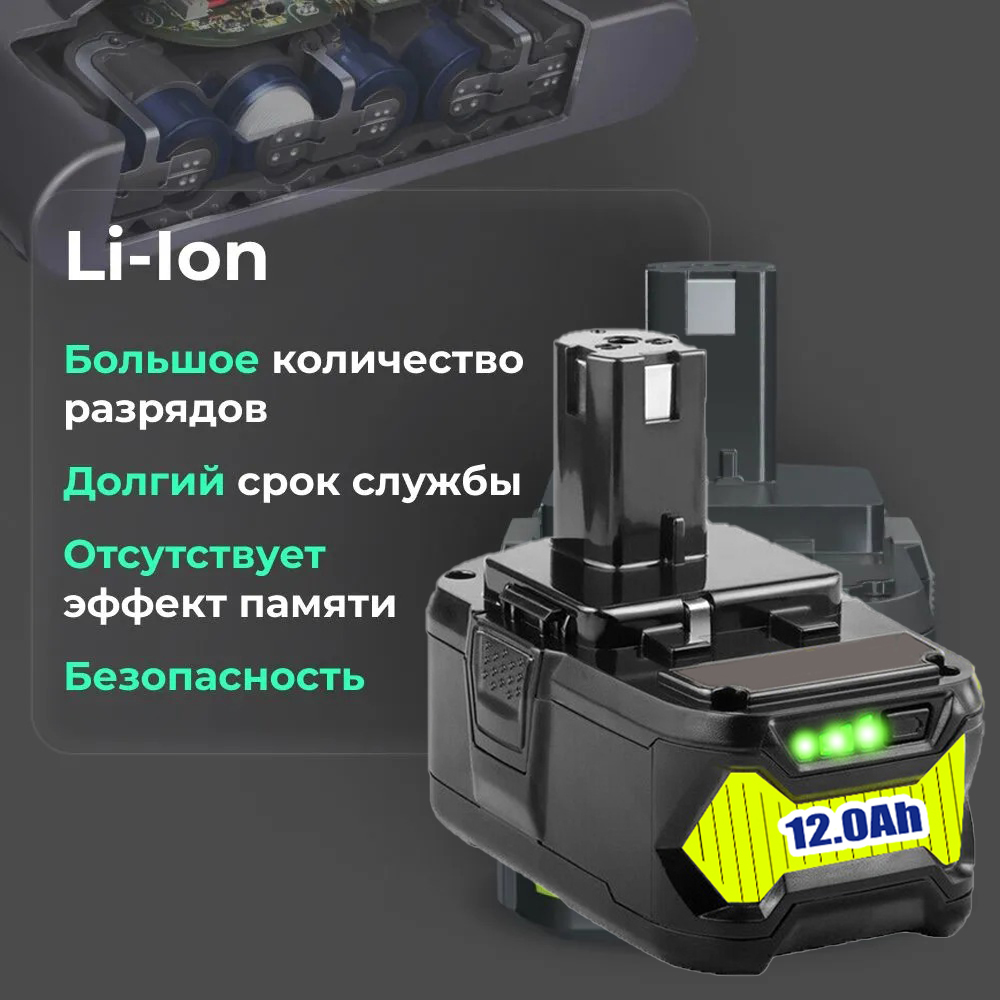 12Ah Per RYOBI 18V Batteria P1 - Power Tools Plus recensione e prezzo
